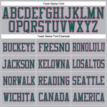Custom Name Number Personalized Football Jersey Gray Green Pink Mesh Authentic Personalized Gray Kelly Green-Pink Mesh Authentic