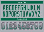 Custom Personalized Football Jersey with Name and Number - Gray Kelly Green-Pink Mesh Drift Style Personalized Gray Kelly