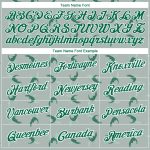 Custom Crocodile Performance T-Shirt with Personalized Name & Number - Gray Kelly Green-White 3D Pattern Design Personalized