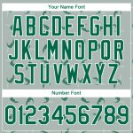 Custom Crocodile Performance T-Shirt with Personalized Name & Number - Gray Kelly Green-White 3D Pattern Design Personalized