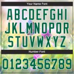 Custom Name Number Baseball Jersey Personalized 3D Pattern Flowers Butterfly Gray Kelly Green White Design Personalized Gray
