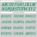 Custom Name Number Authentic Gray Green White Rib-Knit Baseball Jersey Shirt - Personalized Throwback Team Apparel Personalized