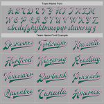 Custom Two Tone Varsity Letterman Bomber Jacket - Personalized Gray Kelly Green White Pink with Name and Number Personalized