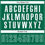 Custom Soccer Jersey for Team - Personalized Gray Kelly Green-White Sublimation Split with Name & Number Personalized Gray