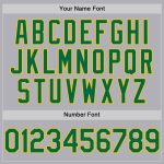 Custom Personalized Baseball Jersey - Gray Kelly Green Yellow Mesh, Authentic Throwback, Team Name & Number Personalized