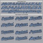 Customizable Authentic Baseball Jersey in Gray Light Blue Black - Personalized Name and Number, Available in 3 Colors Personalized