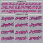 Custom Name & Number Baseball Jersey - Personalized Gray Light Blue Black Pink Authentic Raglan Sleeves Personalized Gray
