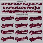 Custom Name and Number Personalized Gray Maroon-Black Authentic Throwback Baseball Jersey Personalized Gray Maroon-Black