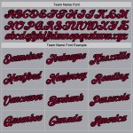 Personalized Authentic Basketball Jersey with Custom Name & Number - Gray Maroon-Black Team Edition Personalized Gray Maroon-Black