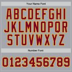 Custom Basketball Jersey - Authentic Gray Maroon-Gold Throwback with Personalized Name and Number Personalized Gray Maroon-Gold