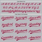 Custom Team Baseball Jersey - Personalized Gray Maroon-White Authentic Throwback with Name and Number Personalized Gray Maroon-White