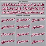 Personalized Authentic Throwback Basketball Jersey - Gray Maroon White Design Personalized Gray Maroon-White Authentic Throwback