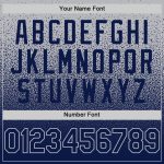Custom Name and Number Personalized Gray Navy Baseball Jersey - Authentic Fade Fashion Team Apparel Personalized Gray Navy