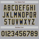 Personalized Gray Navy Gold Baseball Jersey for Fans and Players Personalized Gray Navy-Gold Authentic Baseball Jersey