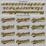 Personalized Gray Navy Gold Baseball Jersey Custom Name Number - Authentic Throwback Team Style Personalized Gray Navy-Gold