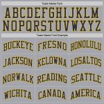 Custom Name and Number Personalized Gray Navy Gold Basketball Jersey - Authentic Throwback Personalized Gray Navy-Gold Authentic