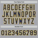 Custom Name and Number Personalized Gray Navy Gold Basketball Jersey - Authentic Throwback Personalized Gray Navy-Gold Authentic