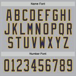 Personalized Hockey Jersey in Gray Navy Gold - Custom Sports Apparel for Fans Personalized Gray Navy-Gold Hockey Jersey