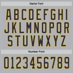 Custom Name and Number Gray Navy Gold Hockey Jersey - Personalized Team Jersey Personalized Gray Navy-Gold Hockey Jersey