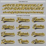 Custom Name and Number Gray Navy Gold Hockey Jersey - Personalized Team Jersey Personalized Gray Navy-Gold Hockey Jersey