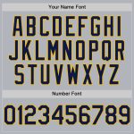 Custom Name Number Gray Navy Gold Line Baseball Jersey Authentic Team Personalized Gray Navy-Gold Line Authentic Baseball