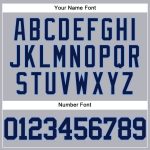 Personalized Authentic Baseball Jersey - Gray Navy Light Blue Colors Personalized Gray Navy-Light Blue Authentic Baseball