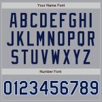 Custom Name and Number Baseball Jersey - Personalized Gray Navy-Light Blue Authentic Raglan Sleeves Personalized Gray Navy-Light