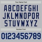 Custom Name Number Baseball Jersey - Personalized Gray Navy Light Blue Authentic Throwback Personalized Gray Navy-Light Blue