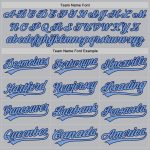 Custom Name Number Baseball Jersey - Personalized Gray Navy Light Blue Authentic Throwback Personalized Gray Navy-Light Blue
