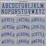 Custom Team Basketball Jersey - Personalized Gray Navy-Light Blue Throwback with Name and Number Personalized Gray Navy-Light