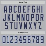 Custom Hockey Jersey Personalized Team Name and Number in Gray Navy-Light Blue Personalized Gray Navy-Light Blue Hockey Jersey