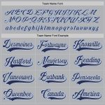 Custom Hockey Jersey Personalized Team Name and Number in Gray Navy-Light Blue Personalized Gray Navy-Light Blue Hockey Jersey