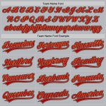 Customizable Throwback Baseball Jersey - Personalized Gray Navy Old Gold Red with Name & Number Personalized Gray Navy Old