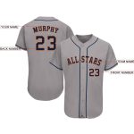 Custom Name and Number Personalized Gray Navy Orange Baseball Jersey Personalized Gray Navy-Orange Baseball Jersey Team Custom