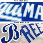 Custom Name and Number Personalized Gray Navy Orange Baseball Jersey Personalized Gray Navy-Orange Baseball Jersey Team Custom