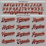 Custom Name Number Two Tone Bomber Jacket Gray Navy Orange Varsity Letterman Full-Snap Personalized Team Apparel Personalized