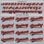 Personalized Unisex Softball Jersey Gray Navy-Orange Two-Button Design Personalized Gray Navy-Orange Two-Button Unisex Softball