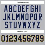Custom Name Number Navy-Gold Basketball Jersey Personalized Gray Navy Pinstripe Authentic Design Personalized Gray Navy Pinstripe