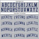 Custom Name and Number Personalized Gray Navy Pinstripe Basketball Jersey - Authentic Team Gear Personalized Gray Navy Pinstripe