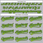 Custom Name Number Baseball Jersey Personalized Gray Navy Pinstripe Neon Green Authentic Style Personalized Gray Navy Pinstripe