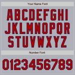 Custom Name Number Gray Navy Pinstripe Softball Jersey Unisex Two-Button Personalized Team Apparel Personalized Gray Navy
