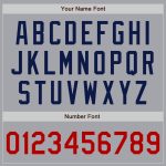 Custom Name and Number Authentic Baseball Jersey - Personalized Gray Navy Pinstripe Red-White Personalized Gray Navy Pinstripe