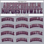 Custom Name and Number Baseball Jersey - Personalized Gray Navy-Red Authentic Drift Fashion Team Apparel Personalized Gray