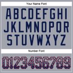 Custom Name and Number Baseball Jersey - Personalized Gray Navy-Red Authentic Drift Fashion Team Apparel Personalized Gray