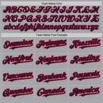 Personalized Custom Name and Number Baseball Jersey - Gray Navy-Red Authentic Raglan Sleeves Personalized Gray Navy-Red Authentic