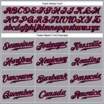 Custom Team Name & Number Personalized Baseball Jersey - Gray Navy Red Authentic Sleeveless Design Personalized Gray Navy-Red
