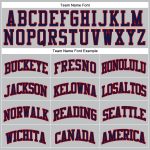 Personalized Authentic Throwback Basketball Jersey - Gray Navy Red Design Personalized Gray Navy-Red Authentic Throwback
