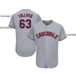 Custom Name Number Baseball Jersey - Personalized Gray Navy-Red Team Jersey Personalized Gray Navy-Red Baseball Jersey Team