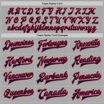 Custom Navy Red Bomber Varsity Jacket with Personalized Name and Number - Gray Two Tone Full-Snap Letterman Style Personalized