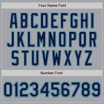 Custom Name and Number Baseball Jersey - Personalized Gray Navy-Teal Authentic Raglan Sleeves Personalized Gray Navy-Teal